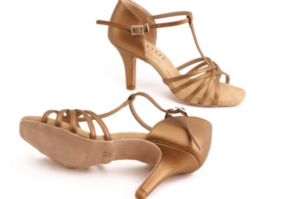 Mokka - Bronze Hell Leder 8 cm Slim - 07