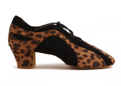 Pantera - Leopard Textil- Schwarz Nubuk 4,5 cm - 01