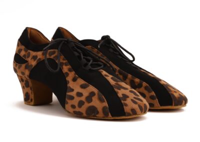 Pantera - Leopard Textil- Schwarz Nubuk 4,5 cm - 02