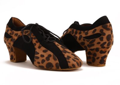 Pantera - Leopard Textil- Schwarz Nubuk 4,5 cm - 03