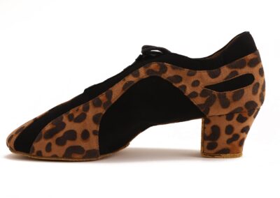 Pantera - Leopard Textil- Schwarz Nubuk 4,5 cm - 05
